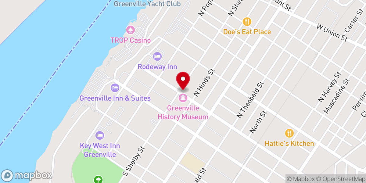 Map showing location of First Methodist Church