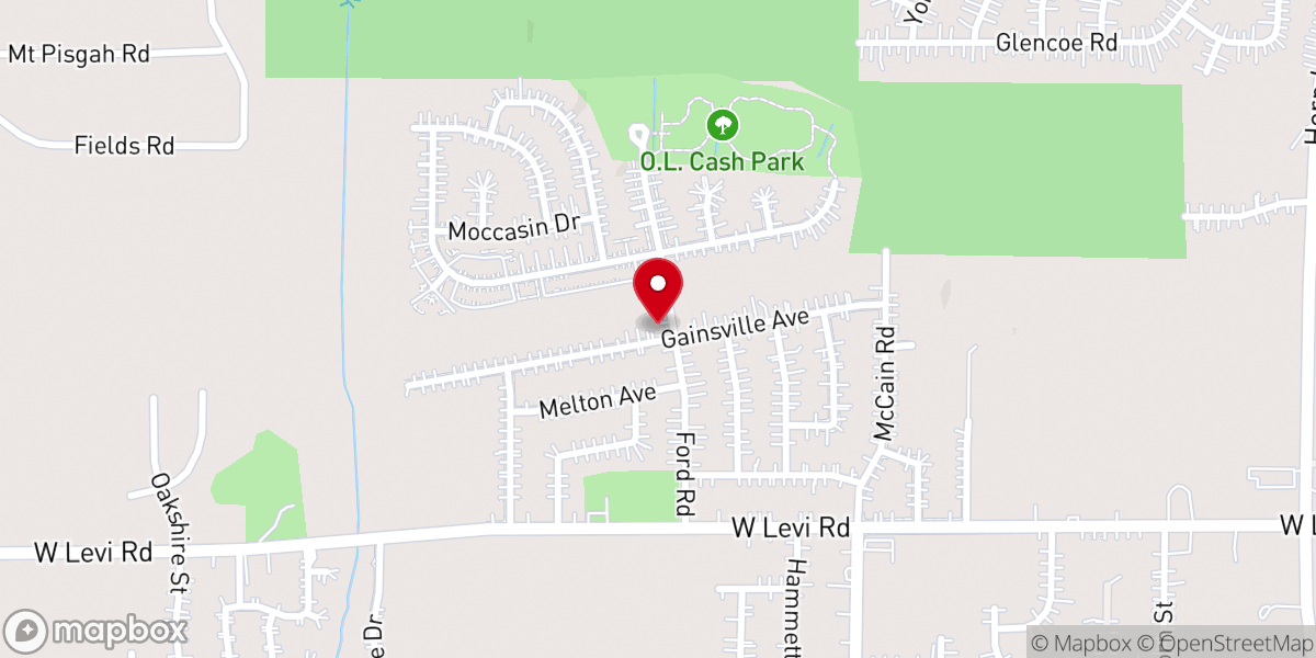 Map showing location of Old Path Church