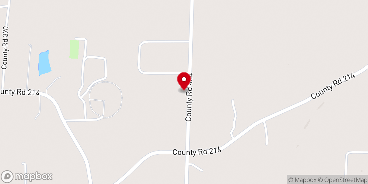 Map showing location of Mt View Baptist Church