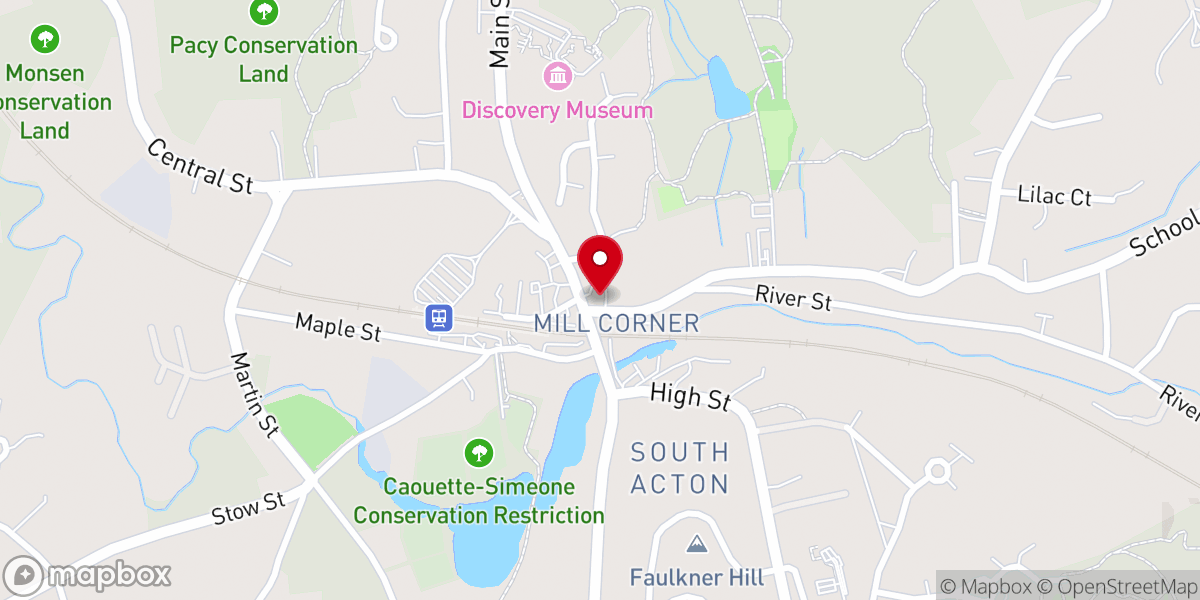 Map showing location of Anointed Worship Center