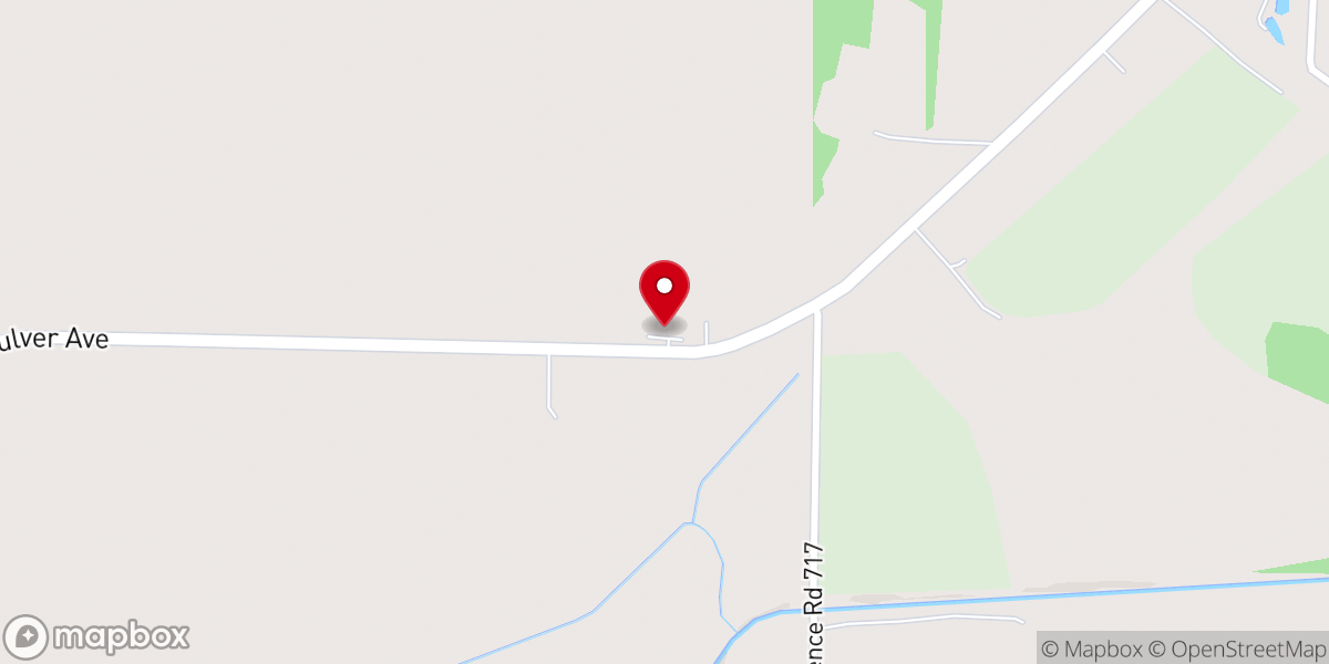 Map showing location of Cache River Pentecostal Church