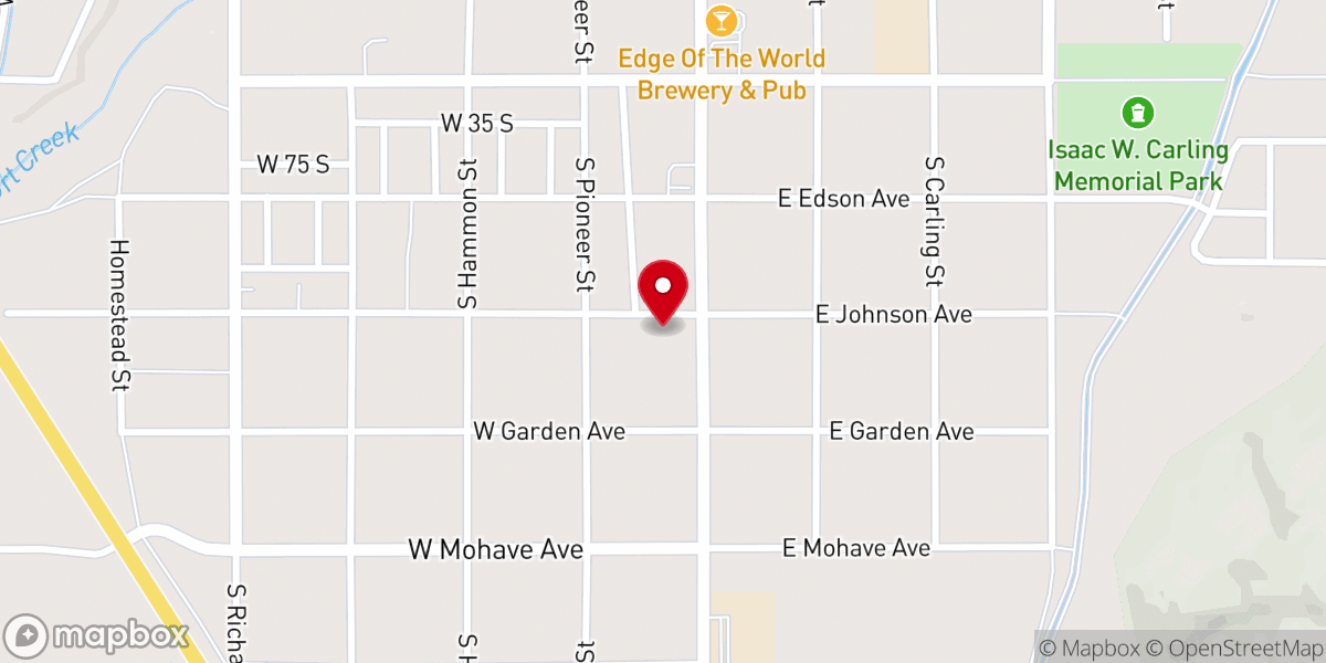 Map showing location of Common Grounds Youth Center