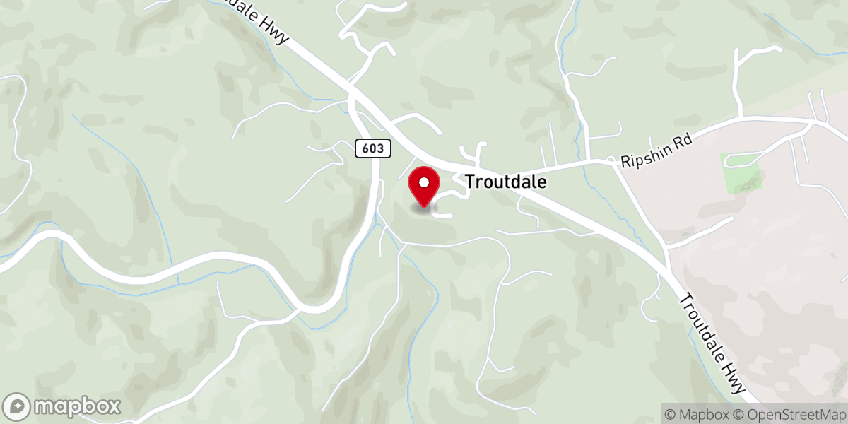 Map showing location of Ezelle Church