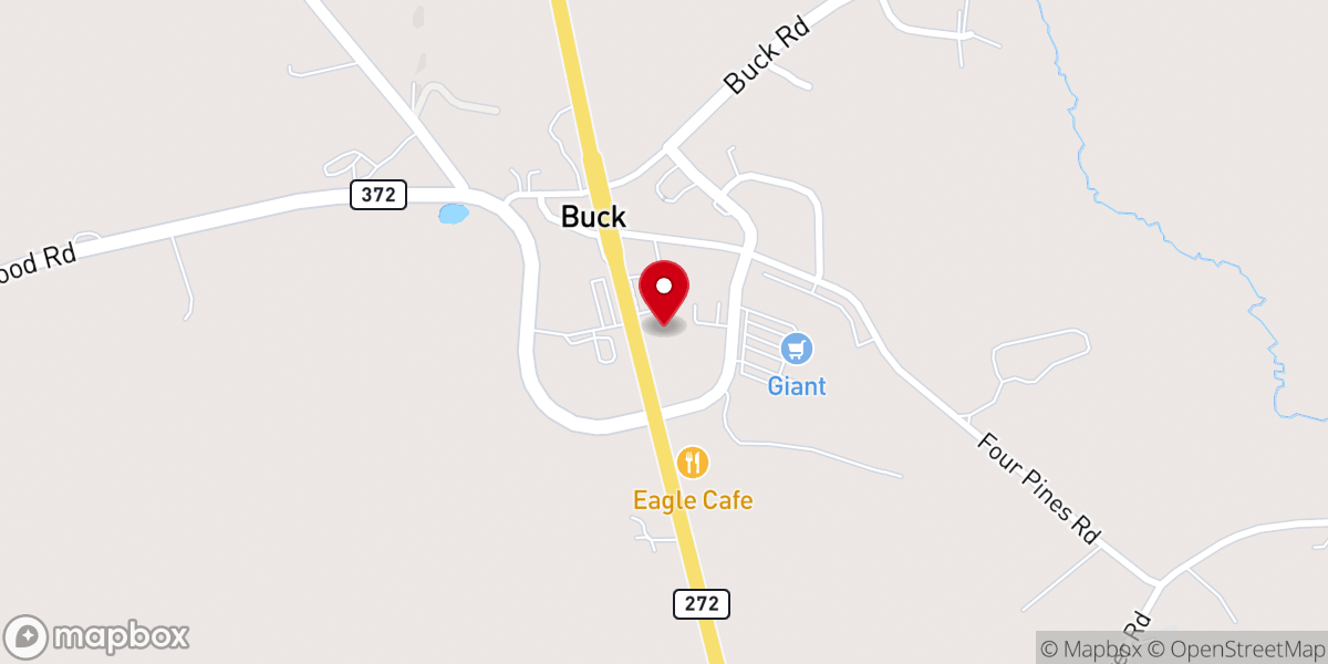 Map showing location of Trinity Evangelical Free Church