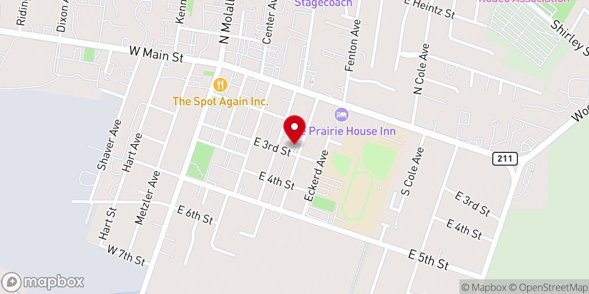 Map showing location of Molalla Christian Church