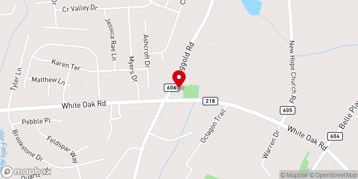 Map showing location of Good Shepherd Haitian Alliance Church