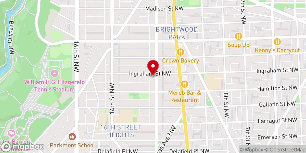 Map showing location of Greater New Saint Paul Baptist Church