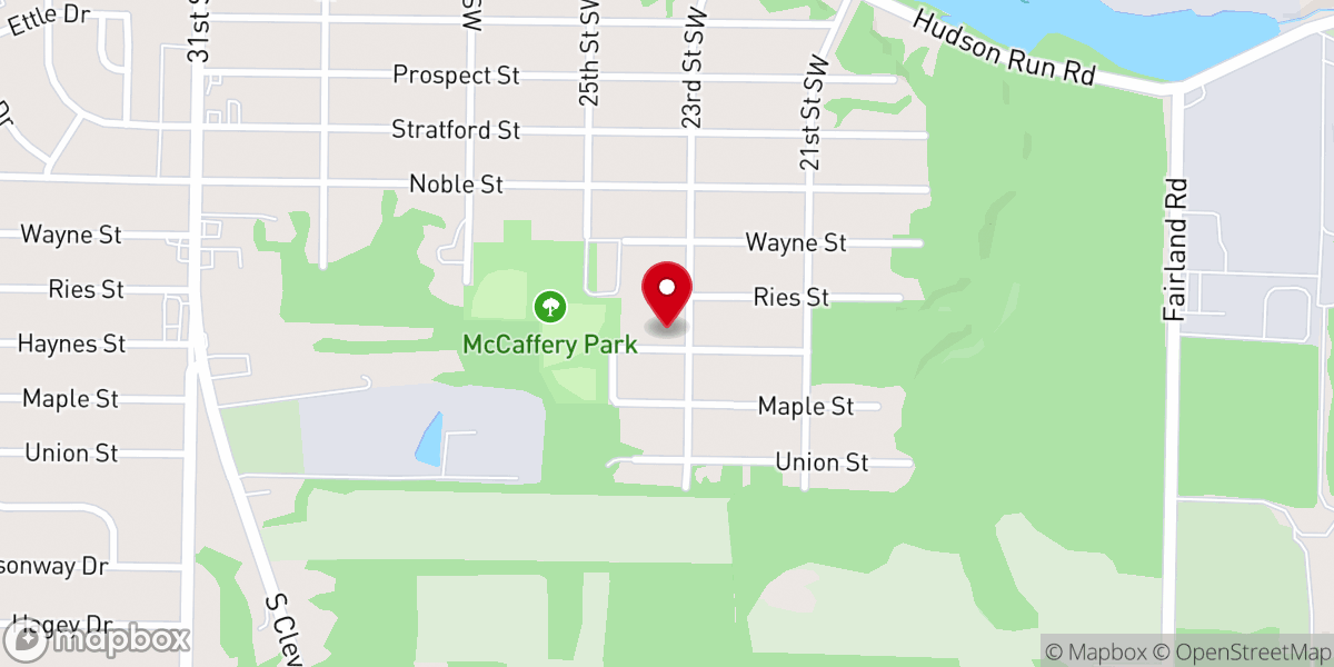 Map showing location of Living Word Church