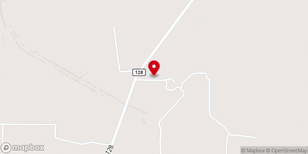 Map showing location of Bethel Christian Center