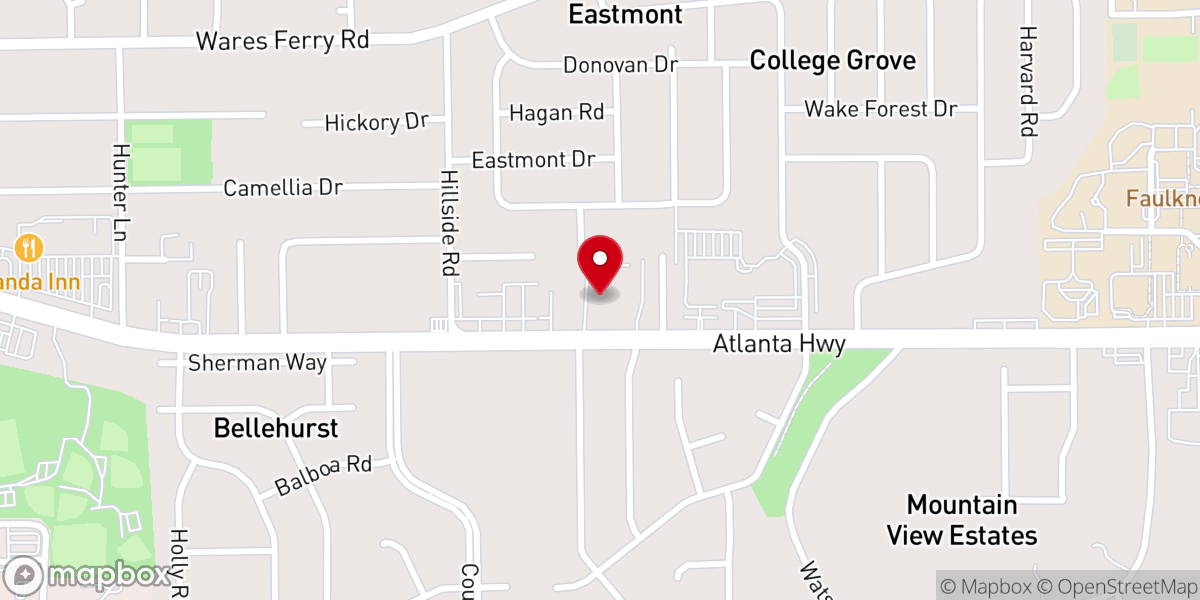 Map showing location of RiversEdge Church