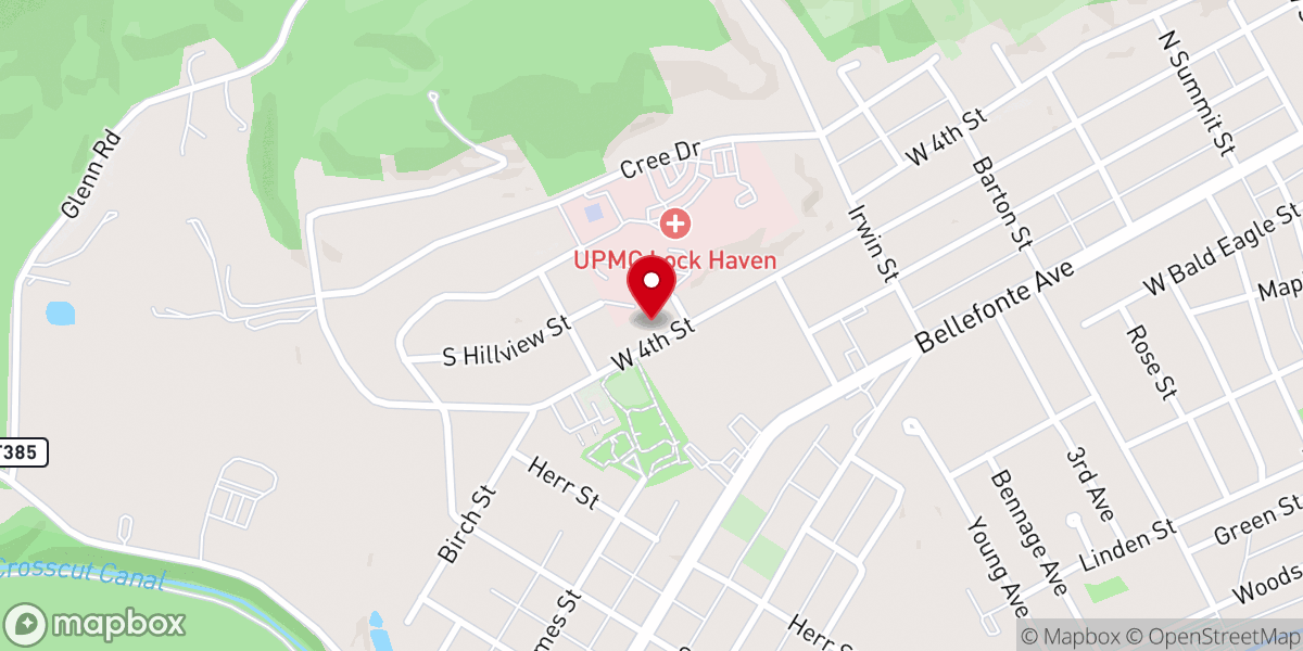 Map showing location of St Luke's United Church-Christ