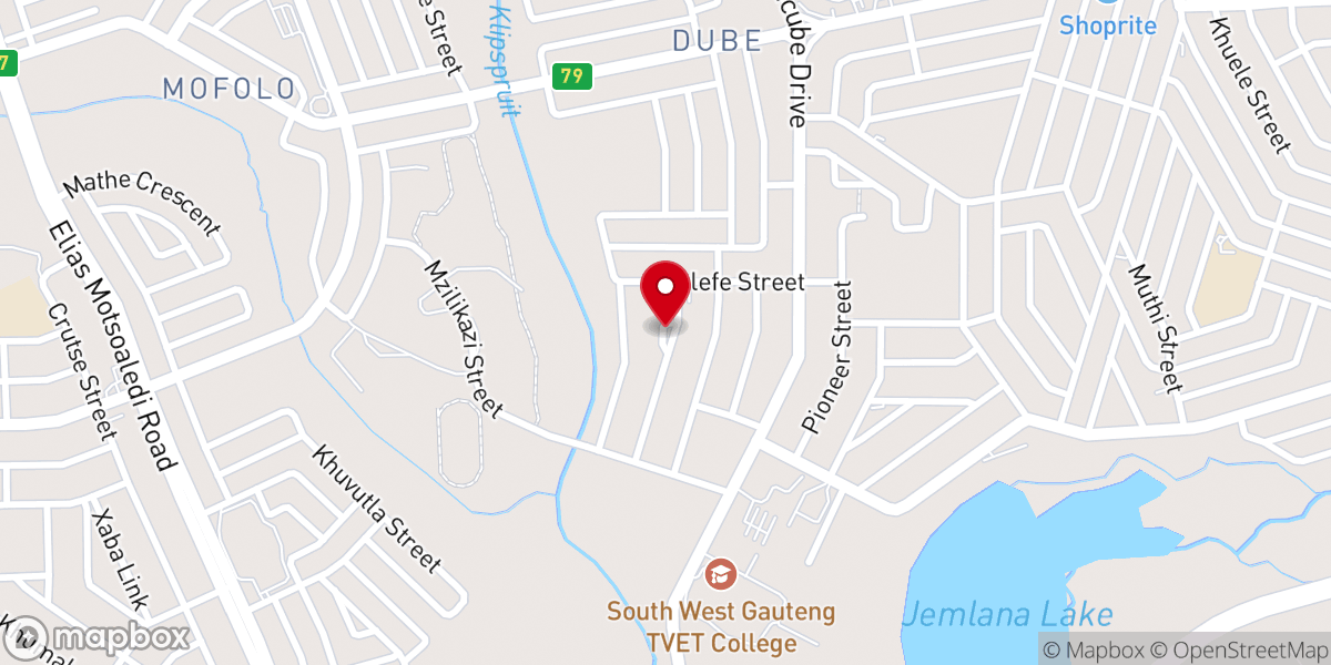 Map showing location of African Methodist Episcopal Church