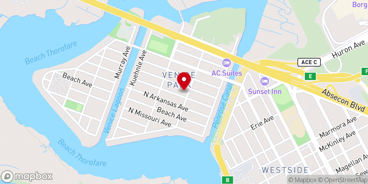 Map showing location of Westminister Christian Worship