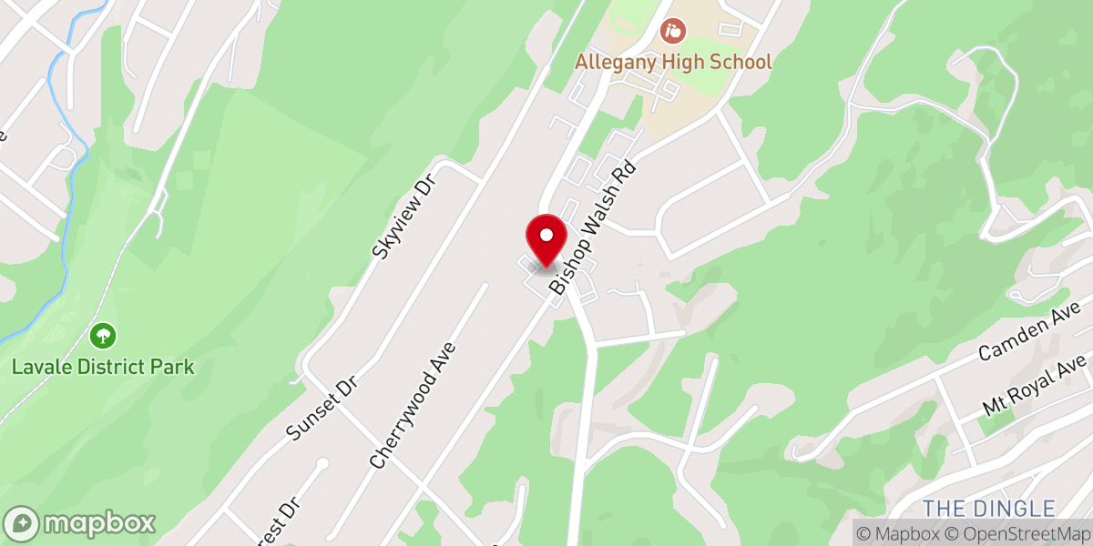 Map showing location of Grace Memorial Community Church