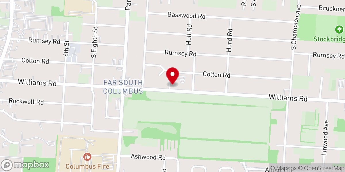 Map showing location of New Beginnings Christian School