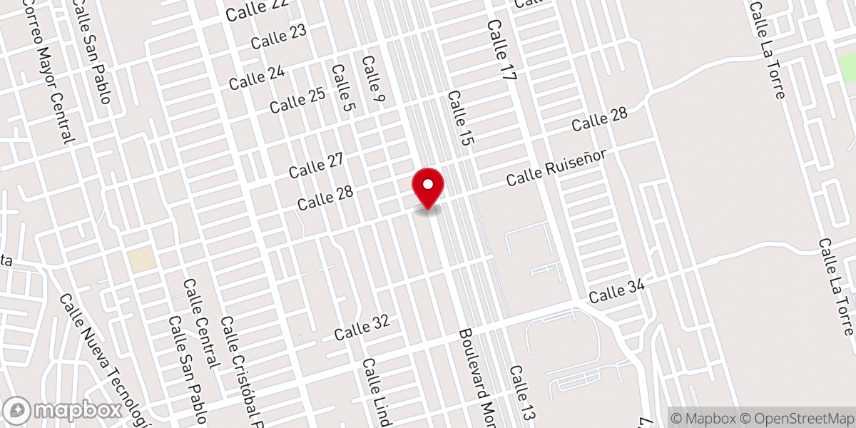 Map showing location of Iglesia Los Pentecostales Unidos de México