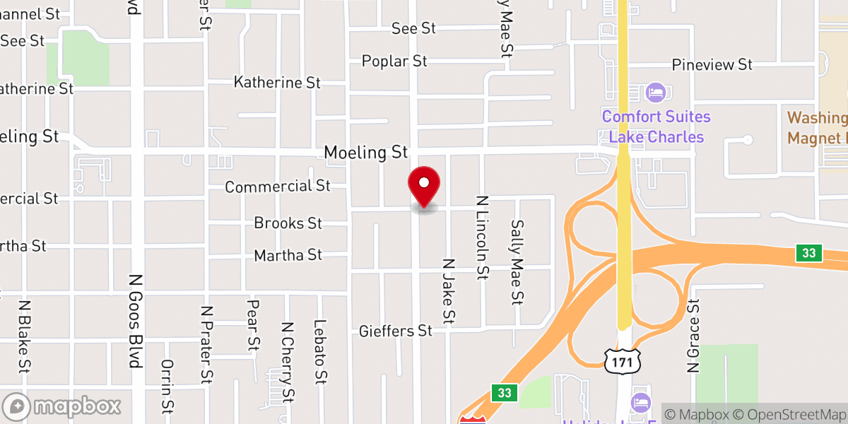 Map showing location of Greater West Beulah Baptist Church