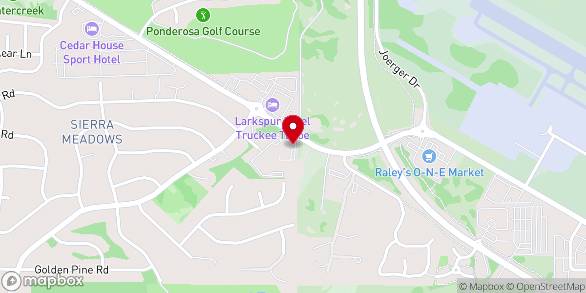 Map showing location of Sierra Bible Church Truckee