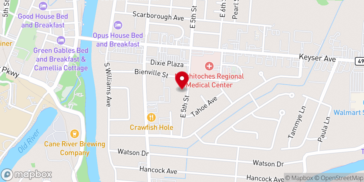 Map showing location of The Bridge Church