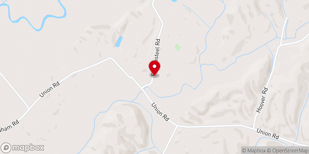 Map showing location of Union Church