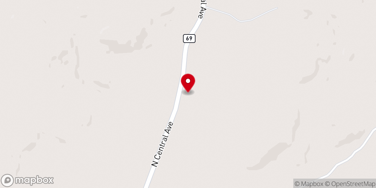 Map showing location of Pleasant Hill Full Gospel Church