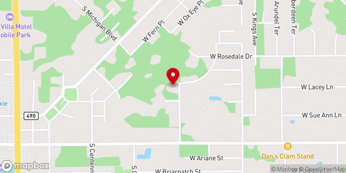 Map showing location of Homosassa Springs Church-Christ