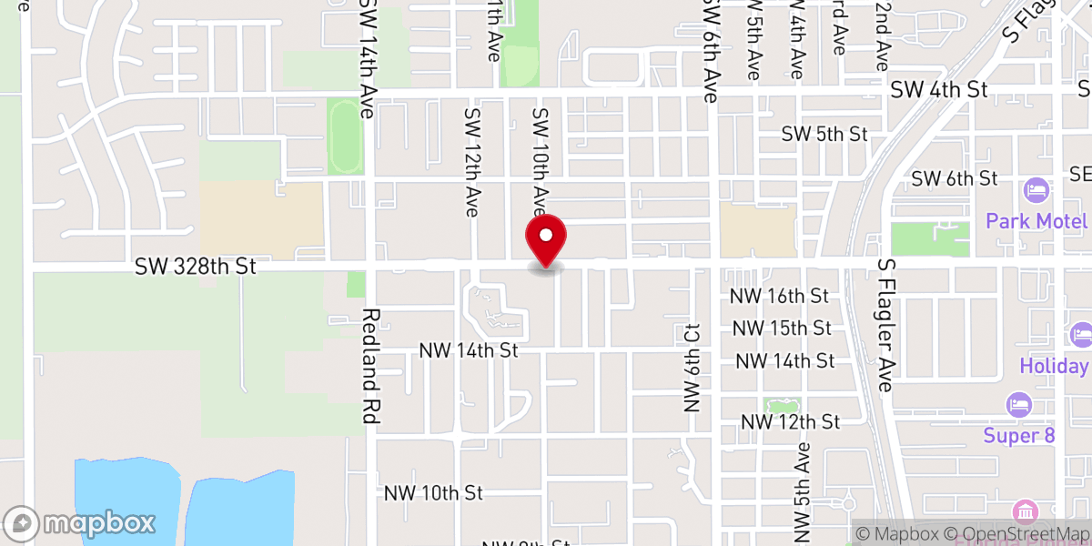Map showing location of Pentecostal Power Church