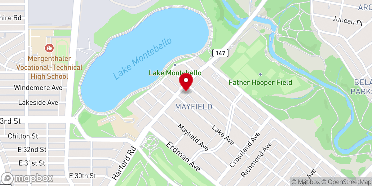 Map showing location of Emmanuel Reformed Episcopal Church