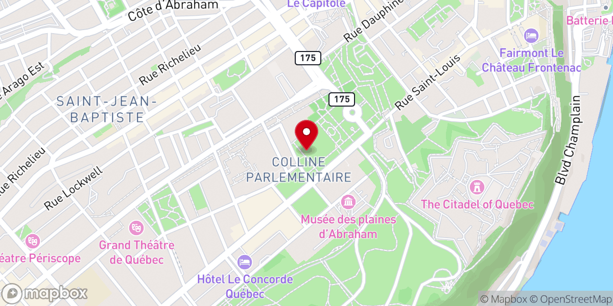 Map showing location of Beautiful townhouse in Old Quebec!