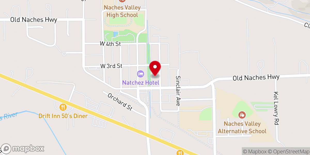 Map showing location of St. John Catholic Church