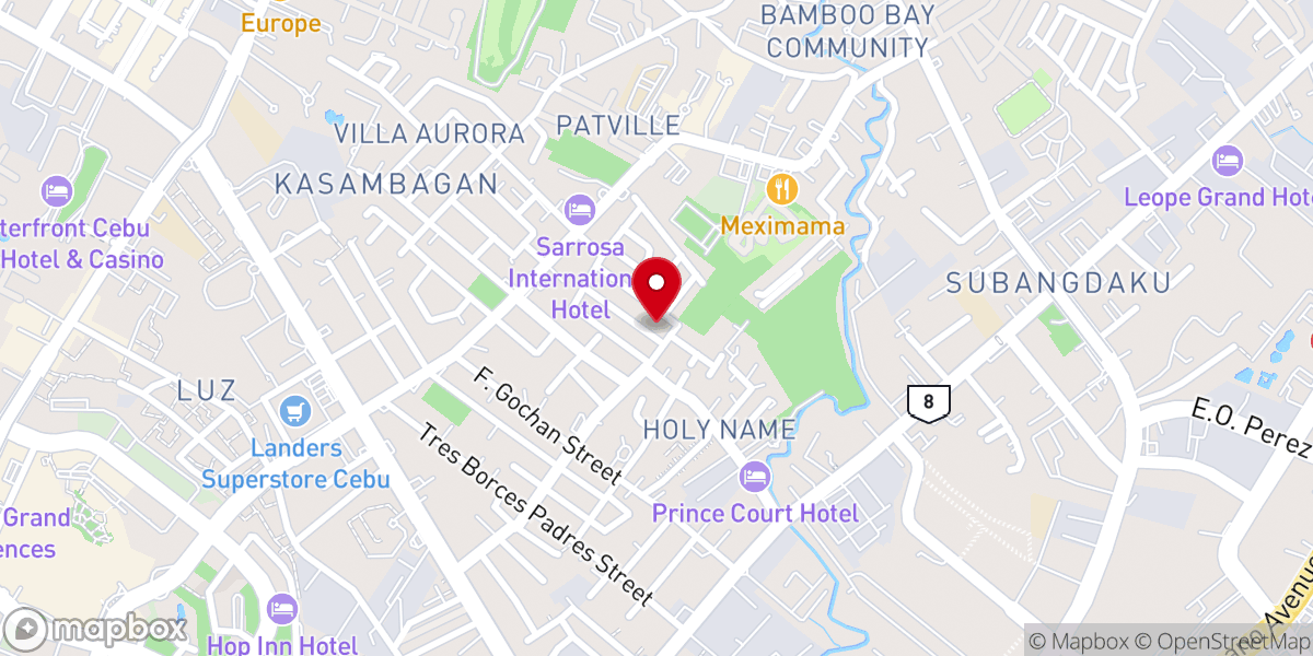 Map showing location of Mabolo Evangelical Free Church