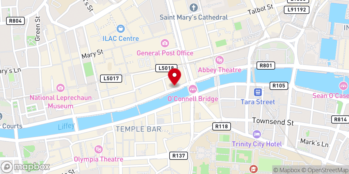Map showing location of Immanuel Church Dublin