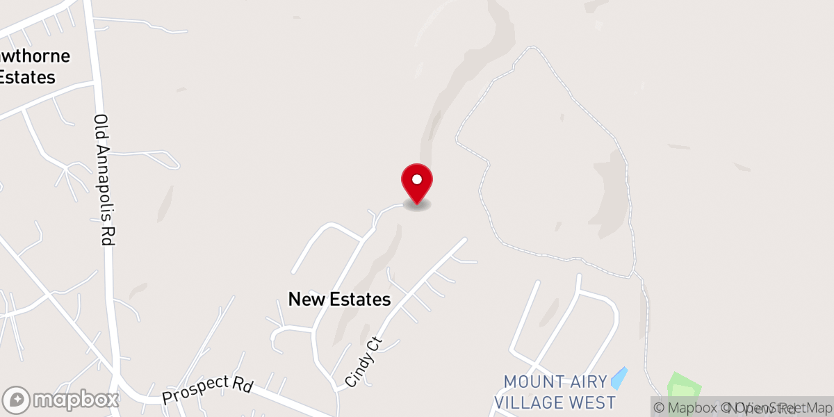 Map showing location of Westfalls Christian Community Church