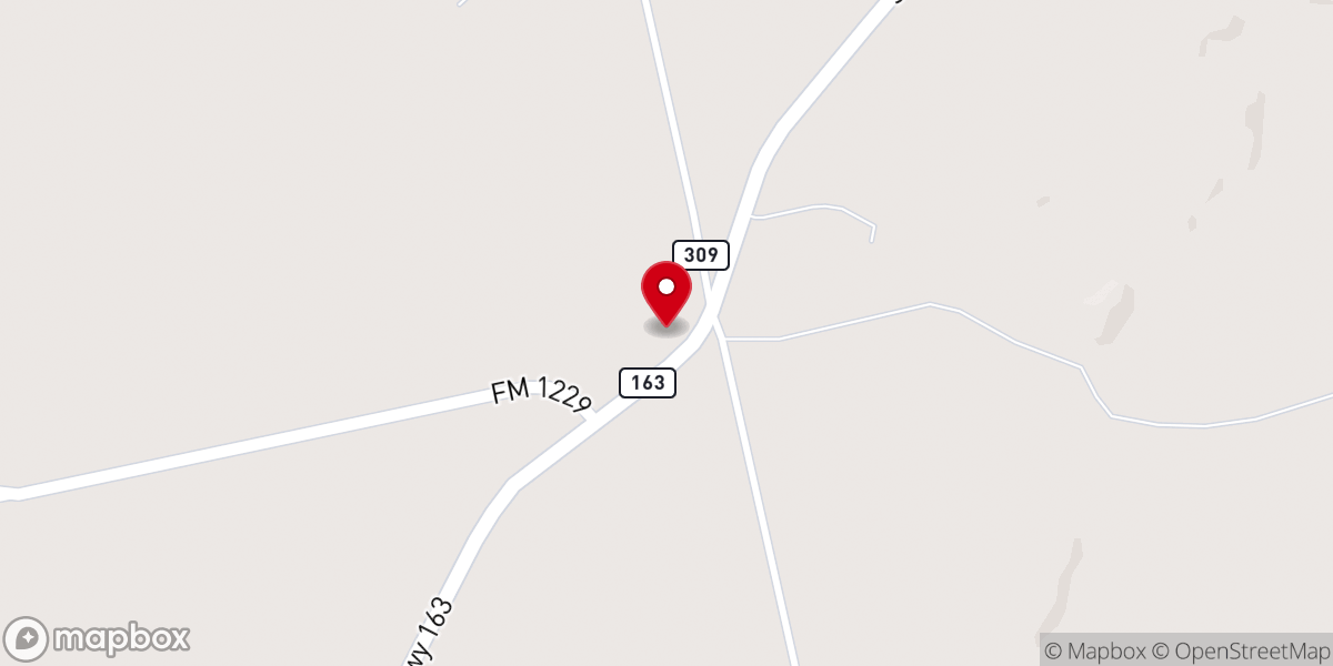 Map showing location of Plainview Church of Christ