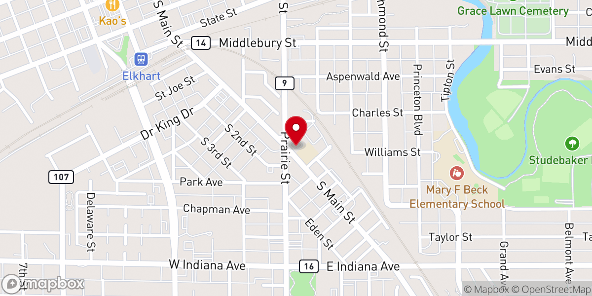 Map showing location of St Vincent de Paul Religious Education Office
