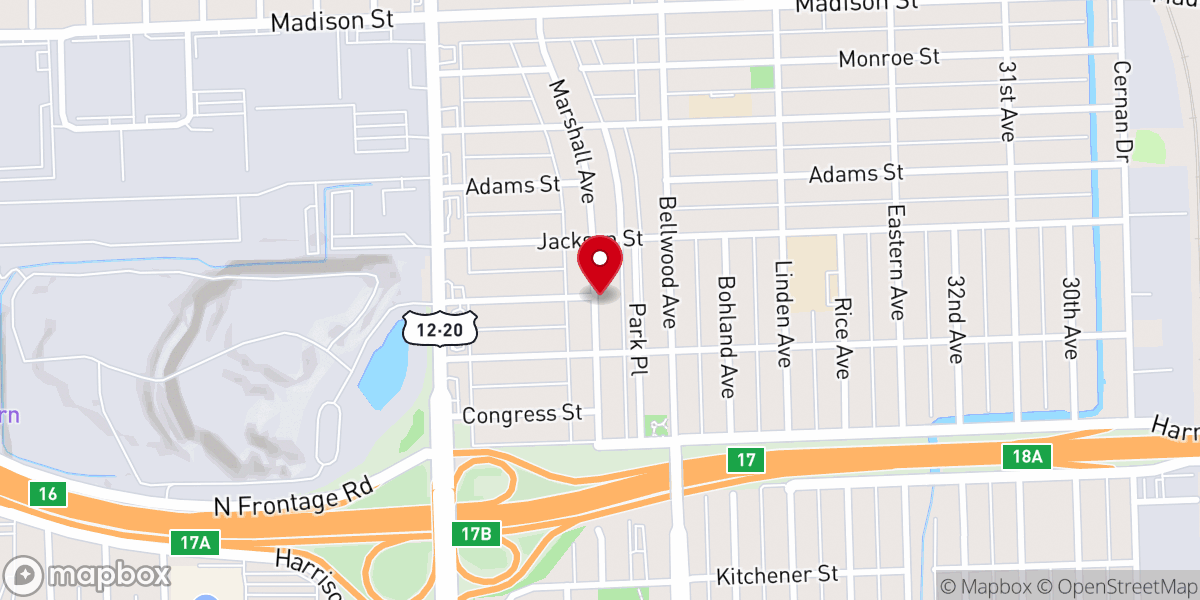 Map showing location of All in for Him Productions