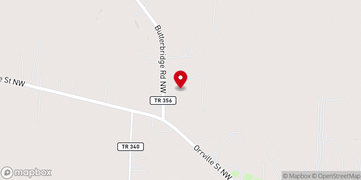 Map showing location of Pine View Acres Chapel