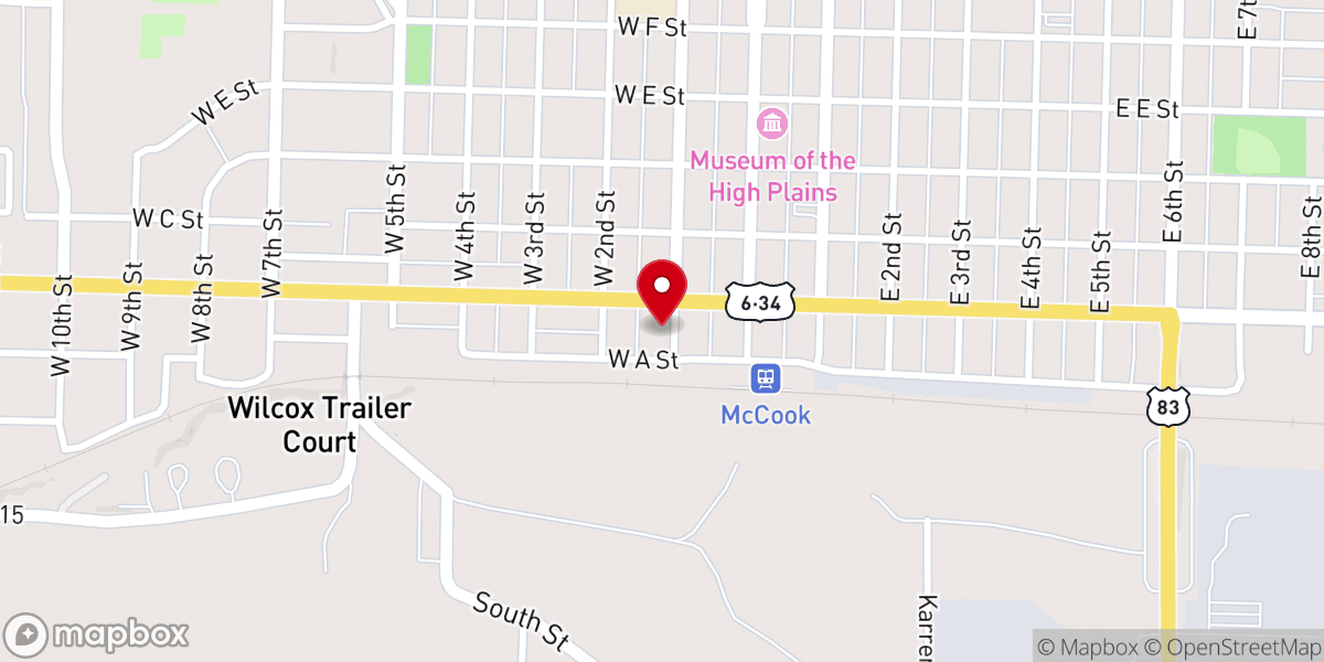 Map showing location of Old Sarge's Bar