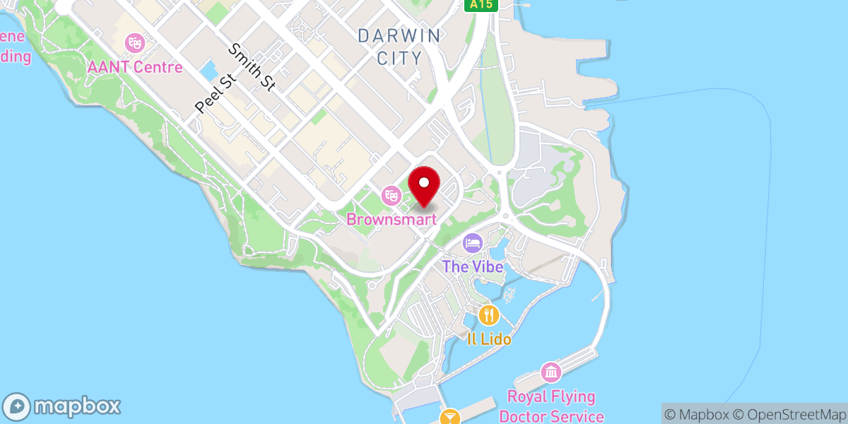 Map showing location of Anglican Diocese of the Northern Territory