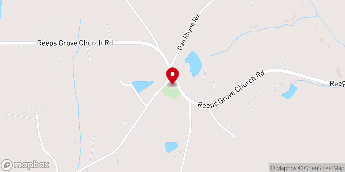 Map showing location of Reepsgrove United Methodist Church