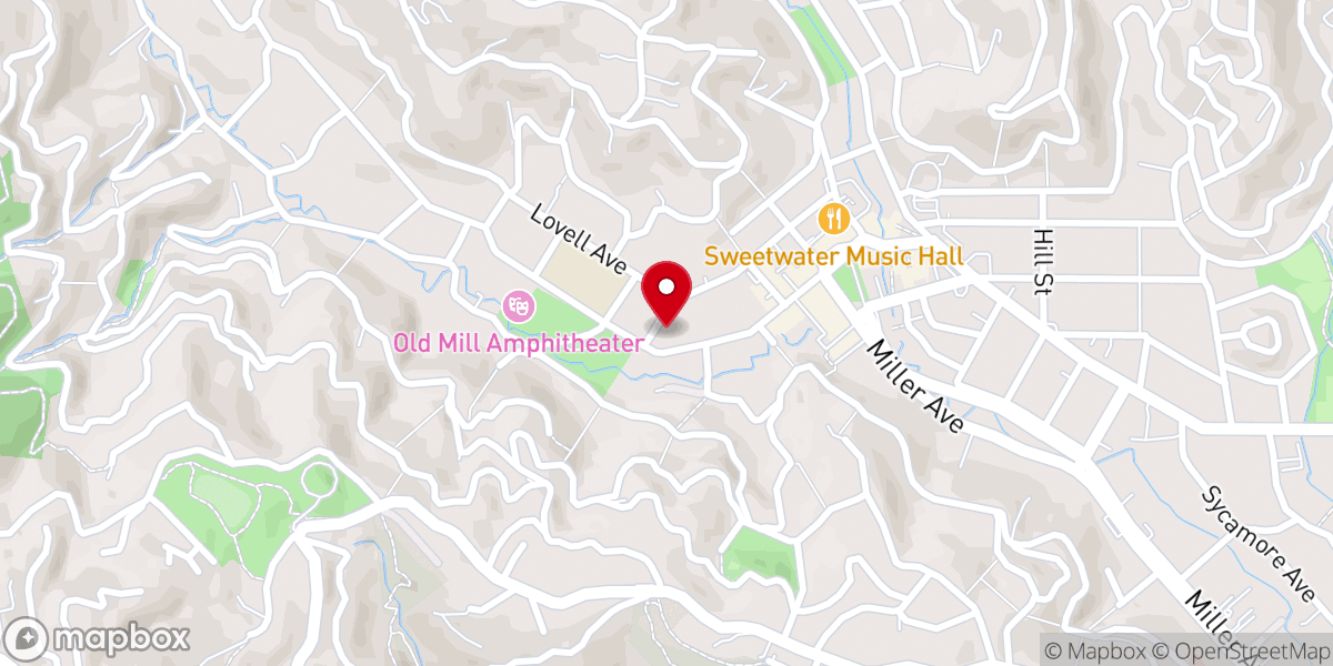 Map showing location of United Church of Christ Community Church