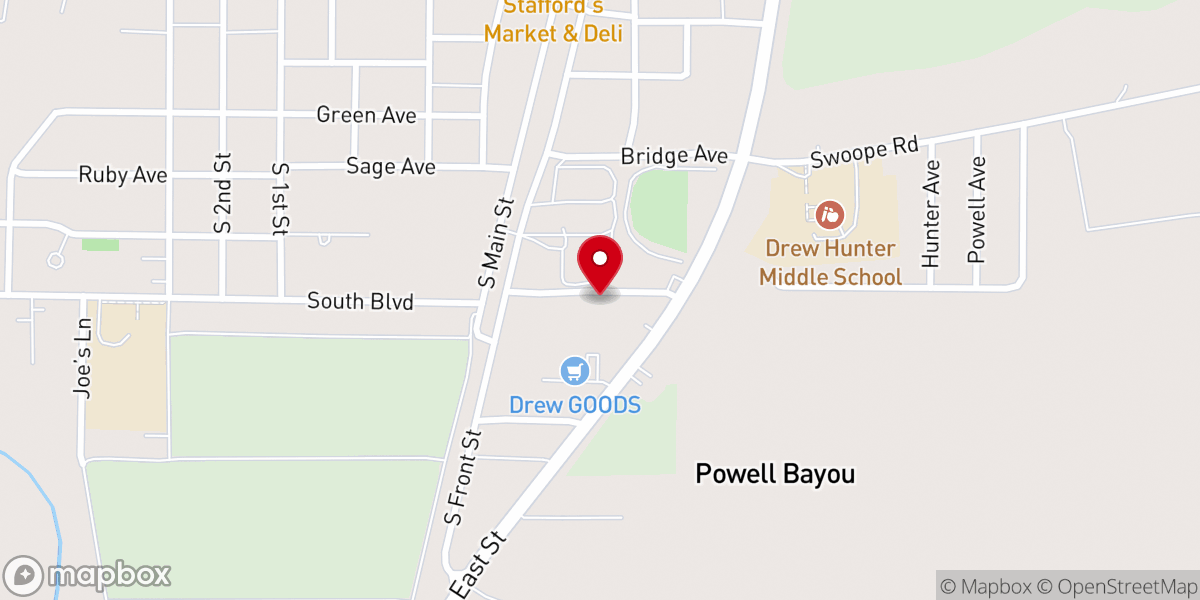 Map showing location of St John Church Family