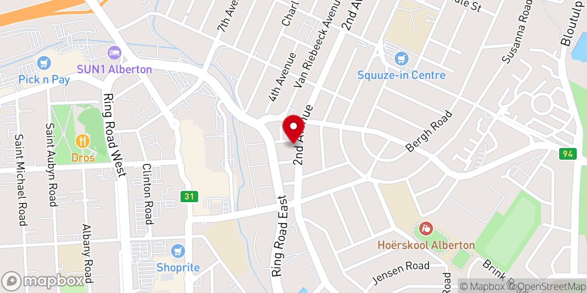 Map showing location of Reformed Church