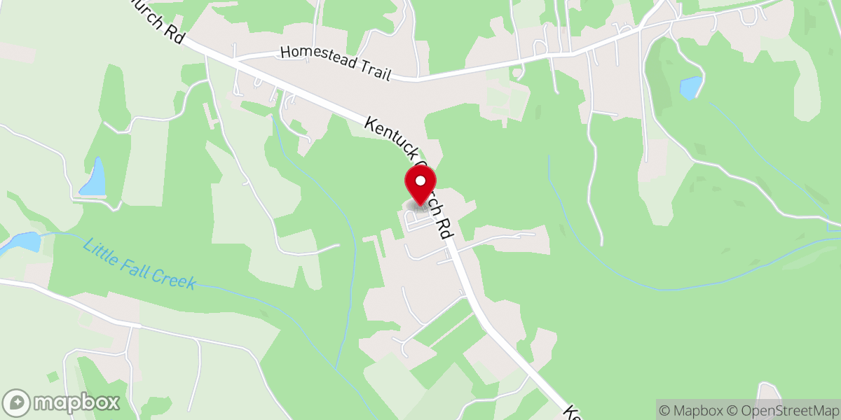 Map showing location of Kentuck Missionary Baptist Church