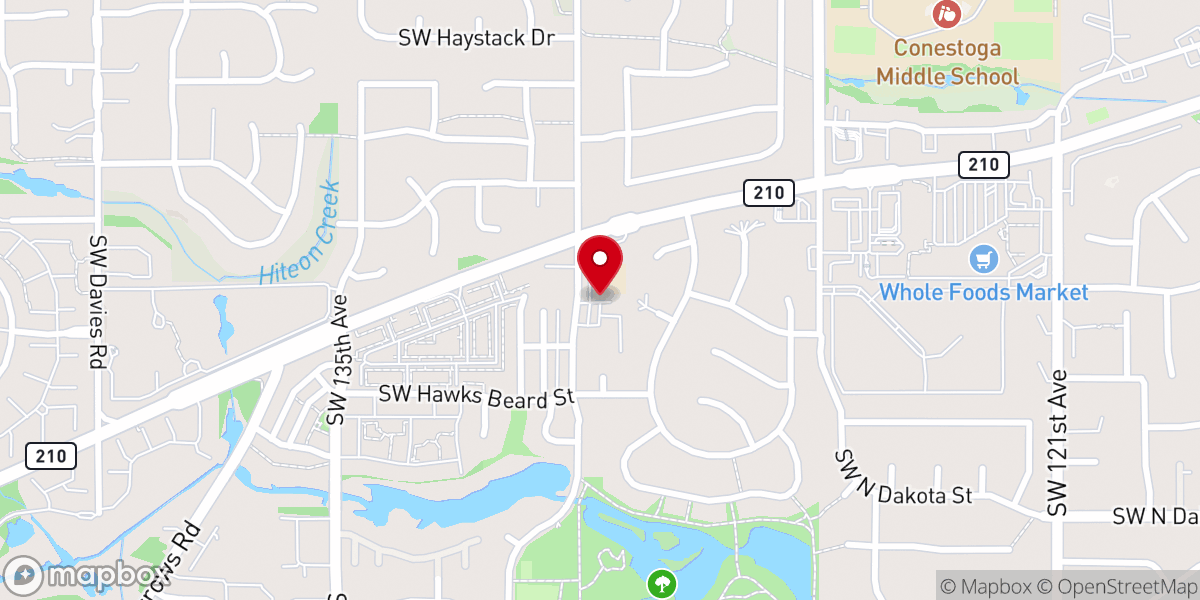 Map showing location of Westgate Baptist Church