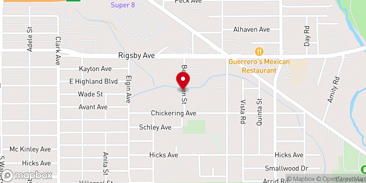 Map showing location of Campmeeting Tabernacle
