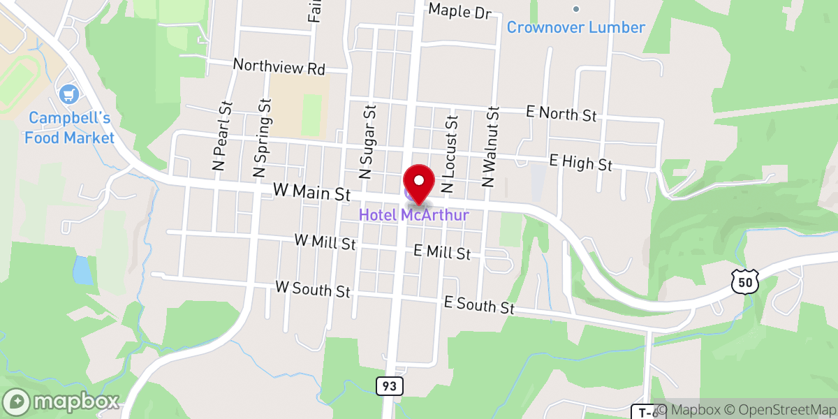Map showing location of Church of God