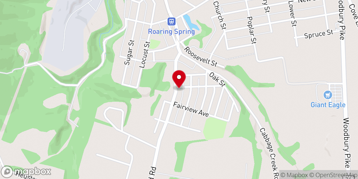 Map showing location of First Church of the Brethren