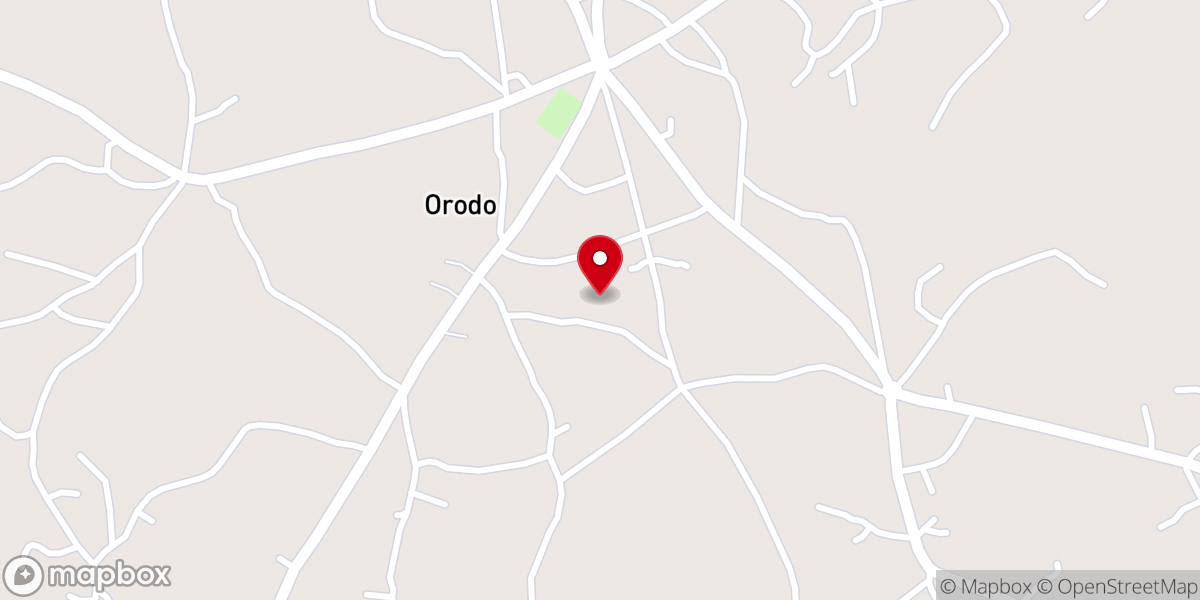Map showing location of Christ Anglican church