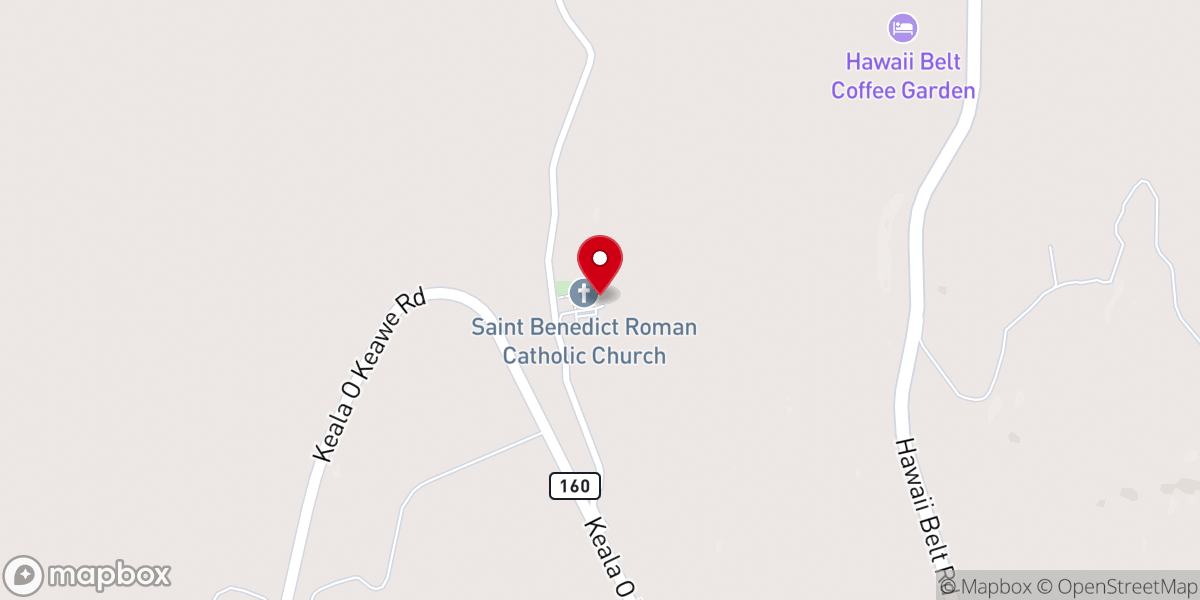 Map showing location of Saint Benedict Catholic Church - Food Distribution Center